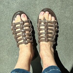 J Jill genuine leather sandals, size 10 absolute comfort